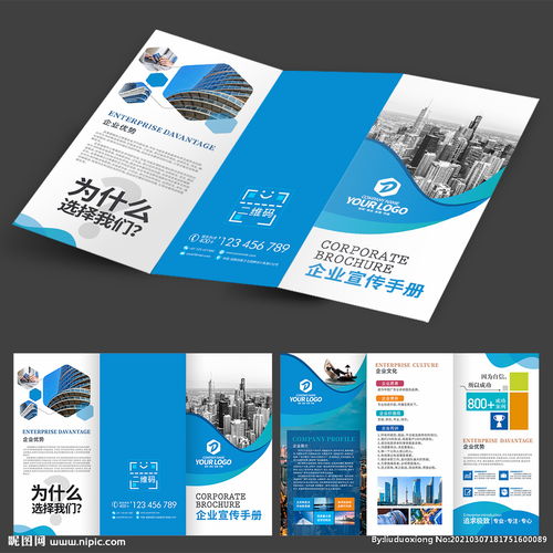 企業(yè)三折頁(yè)宣傳冊(cè) 信息咨詢服務(wù)的專業(yè)展示